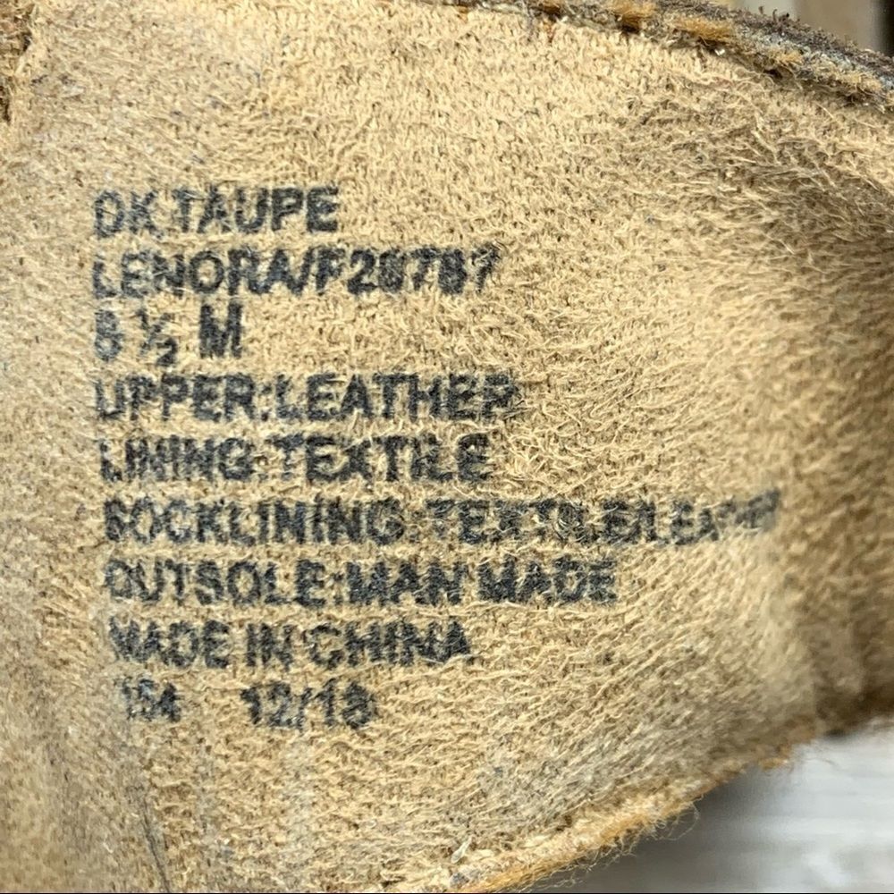 ‎White Mountain Lenora 8.5~Taupe Suede Open Toe  Slingback~Adjustable Strap - Picture 9 of 9